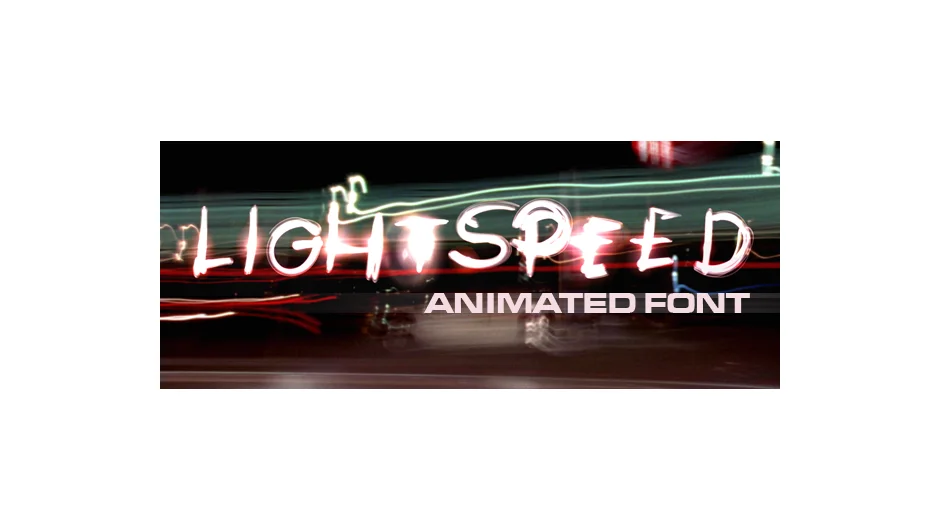 LightSpeed Animated Font screenshot
