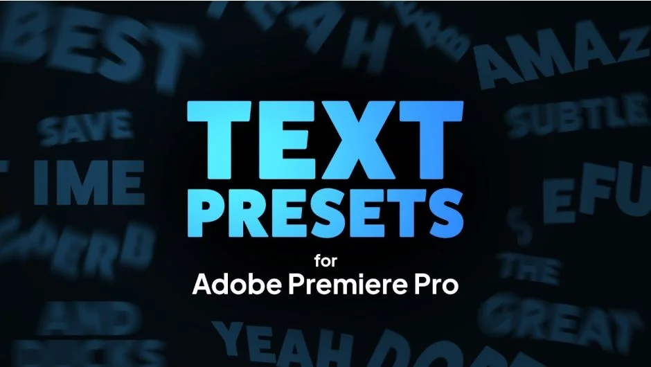 Text Presets for Premiere Pro screenshot