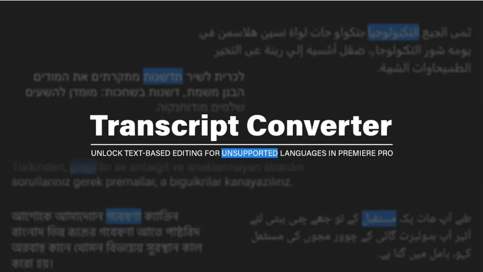 Transcript Converter screenshot